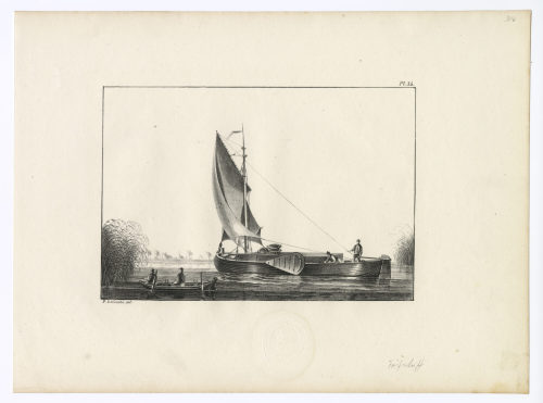 Le Comte (Zeichner*in), Torfschiff (Pl. 34), 1831