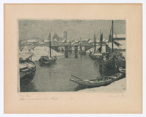 Franz Bender (Künstler*in), Alter niederländischer Hafen., n.d.