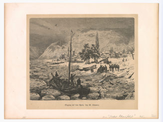 Eisgang auf dem Rhein.