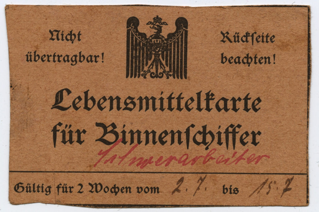 Lebensmittelmarke für Binnenschiffer