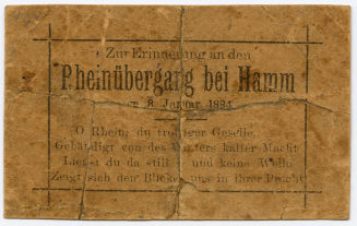 Zur Erinnerung an den Rheinübergang bei Hamm