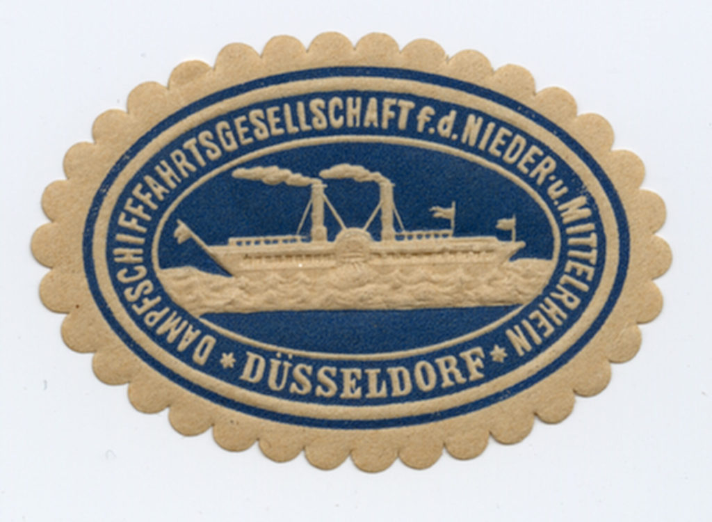 DAMPFSCHIFFFAHRTGESELLSCHAFT f. d. NIEDER- u. MITTELRHEIN. DÜSSELDORF