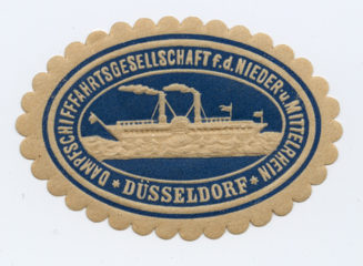 DAMPFSCHIFFFAHRTGESELLSCHAFT f. d. NIEDER- u. MITTELRHEIN. DÜSSELDORF