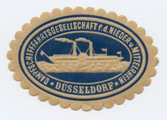 DAMPFSCHIFFFAHRTGESELLSCHAFT f. d. NIEDER- u. MITTELRHEIN. DÜSSELDORF