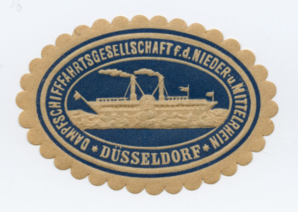 DAMPFSCHIFFFAHRTGESELLSCHAFT f. d. NIEDER- u. MITTELRHEIN. DÜSSELDORF
