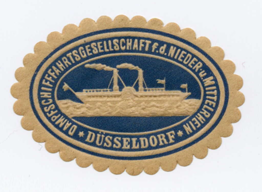 DAMPFSCHIFFFAHRTGESELLSCHAFT f. d. NIEDER- u. MITTELRHEIN. DÜSSELDORF
