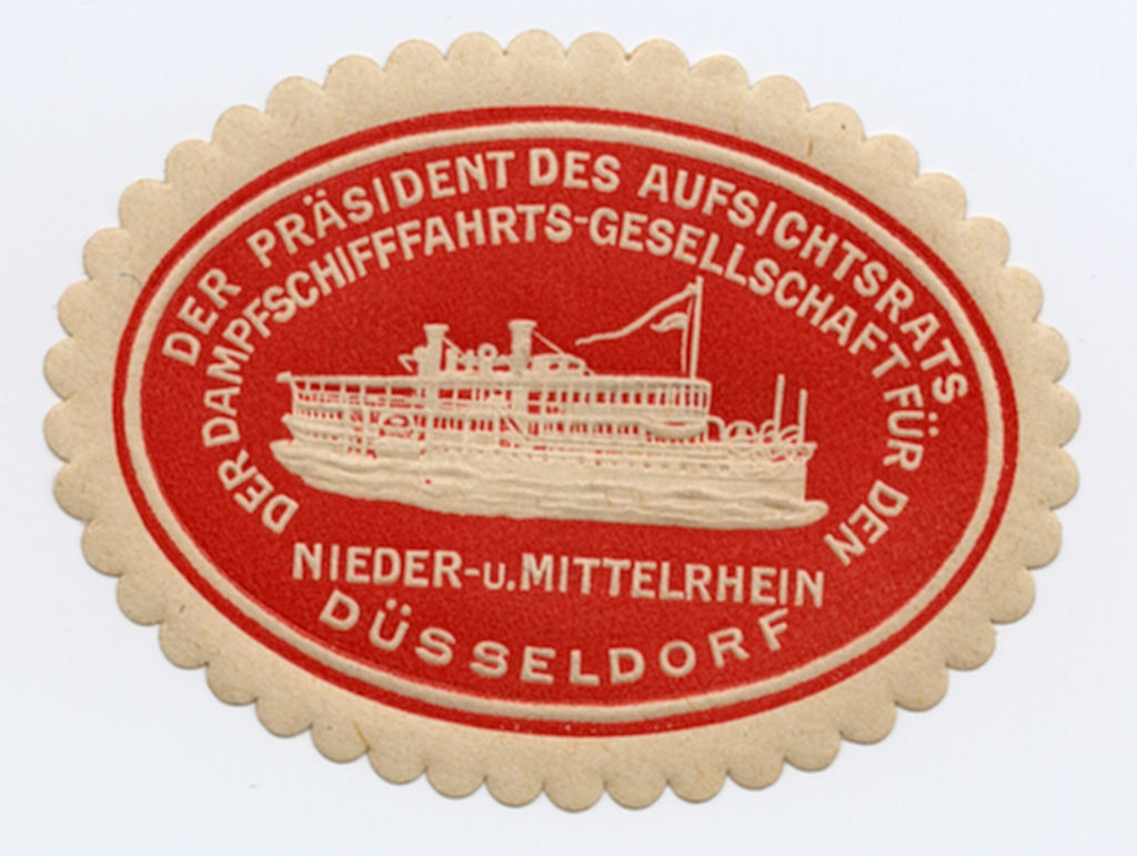 DER PRÄSIDENT DES AUFSICHTSRATS DER DAMPFSCHIFFFAHRTS-GESELLSCHAFT FÜR DEN NIEDER- u. MITTELRHEIN DÜSSELDORF