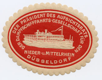 DER PRÄSIDENT DES AUFSICHTSRATS DER DAMPFSCHIFFFAHRTS-GESELLSCHAFT FÜR DEN NIEDER- u. MITTELRHEIN DÜSSELDORF