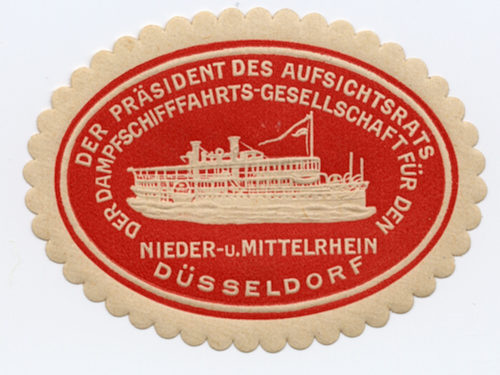 Dampfschifffahrtsgesellschaft für den Nieder- und Mittelrhein (Beteiligte Institution), DER PRÄSIDENT DES AUFSICHTSRATS DER DAMPFSCHIFFFAHRTS-GESELLSCHAFT FÜR DEN NIEDER- u. MITTELRHEIN DÜSSELDORF, um 1836-1853
