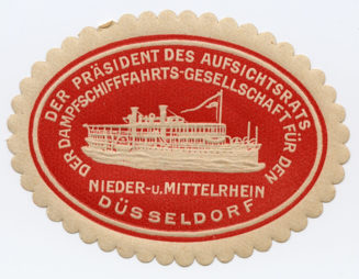 DER PRÄSIDENT DES AUFSICHTSRATS DER DAMPFSCHIFFFAHRTS-GESELLSCHAFT FÜR DEN NIEDER- u. MITTELRHEIN DÜSSELDORF