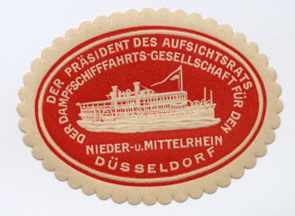 DER PRÄSIDENT DES AUFSICHTSRATS DER DAMPFSCHIFFFAHRTS-GESELLSCHAFT FÜR DEN NIEDER- u. MITTELRHEIN DÜSSELDORF