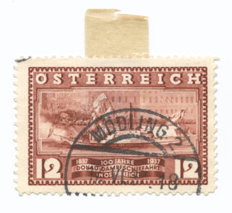 ÖSTERREICH. 1837 100 JAHRE 1937. DONAU-DAMPFSCHIFFAHRT IN ÖSTERREICH