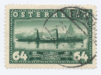 ÖSTERREICH. 1837 100 JAHRE 1937. DONAU-DAMPFSCHIFFAHRT IN ÖSTERREICH