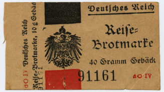 Reise-Brotmarke, 40 Gramm Gebäck