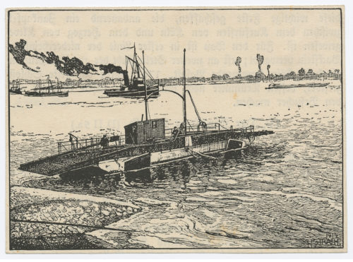 H. Strath (Künstler*in), Fähre, 1914