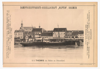 S. S. THEMIS im Hafen zu Düsseldorf.