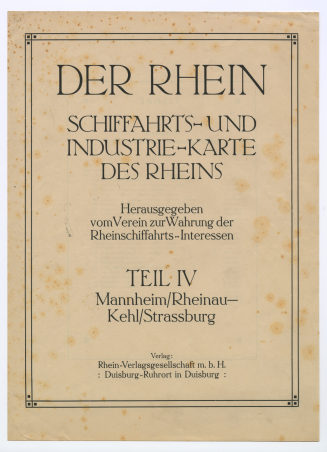 DER RHEIN. SCHIFFAHRTS- UND INDUSTRIE-KARTE DES RHEINS (Titelblatt)