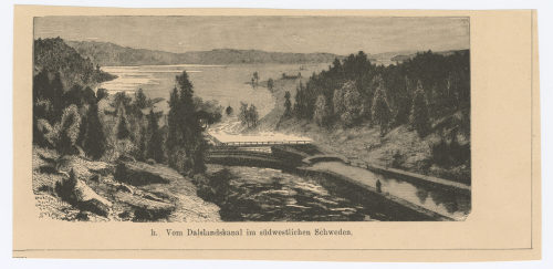 Unbekannt (Künstler*in), Vom Dalslandskanal im südwestlichen Schweden., um 1900