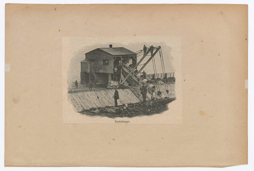 Unbekannt (Künstler*in), Trockenbagger., um 1900
