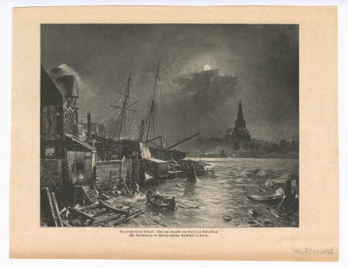 Photographische Gesellschaft (Berlin) (Fotograf*in), Mondscheinlandschaft., 2. Hälfte des 19. Jahrhunderts