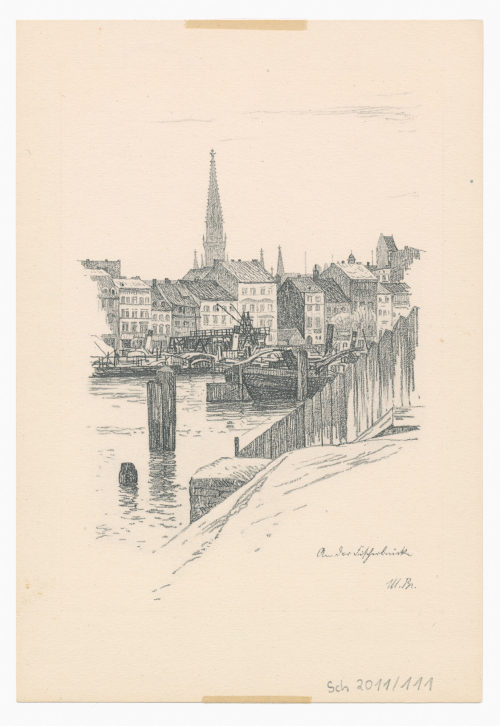 Max Brückner (Künstler*in), An der Fischerbrücke, ca. 1920