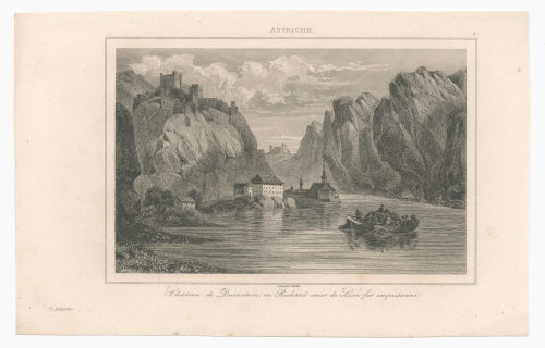 Augustin François Lemaître (Künstler*in), Château de Durnstein, ou Richard coeur de Lion fut emprisonné., 19. Jahrhundert