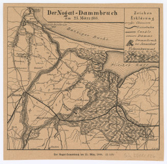 Der Nogat-Dammbruch am 25. März 1888.