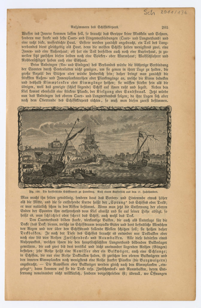 Die kurfürstliche Schiffswerft zu Havelberg.