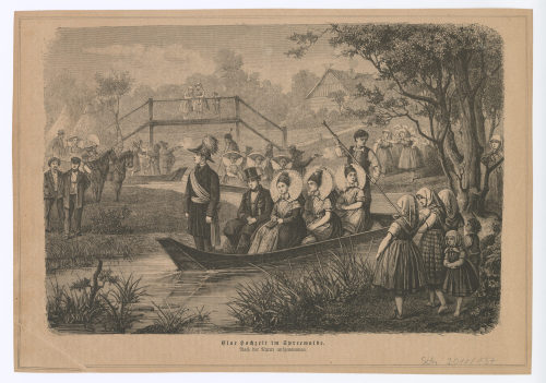 Unbekannt (Künstler*in), Eine Hochzeit im Spreewalde., um 1869