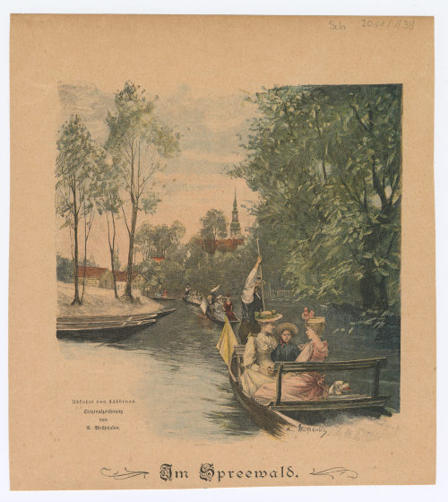 August Westphalen (Künstler*in), Im Spreewald., um 1900
