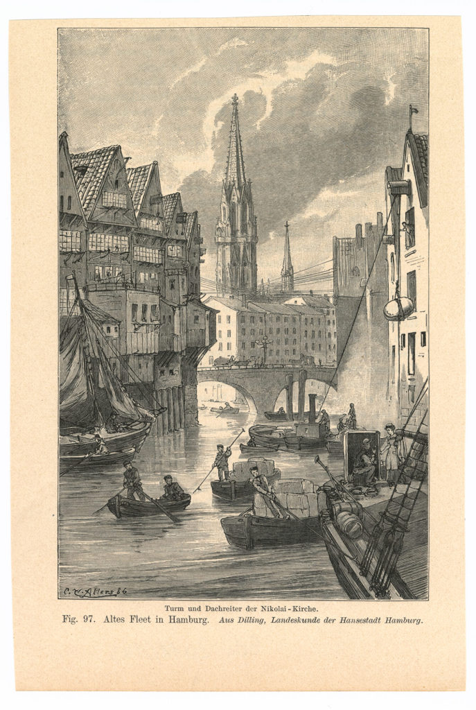 Altes Fleet in Hamburg.