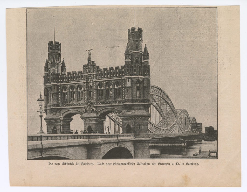Die neue Elbbrücke bei Hamburg.