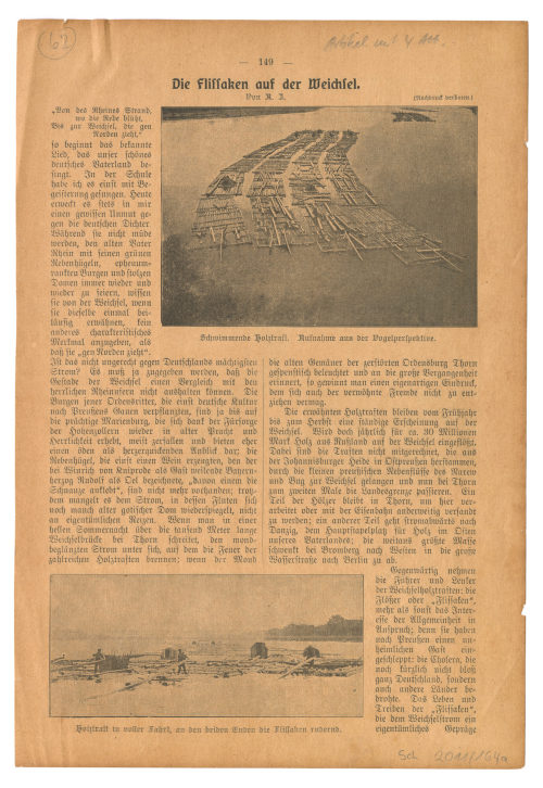 Unbekannt (Autor*in), Die Flissaken auf der Weichsel., um 1900