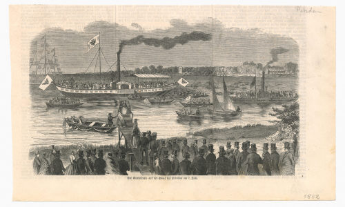 Unbekannt (Künstler*in), Der Gondelcoros auf der Havel bei Potsdam am 7. Juli., 1852