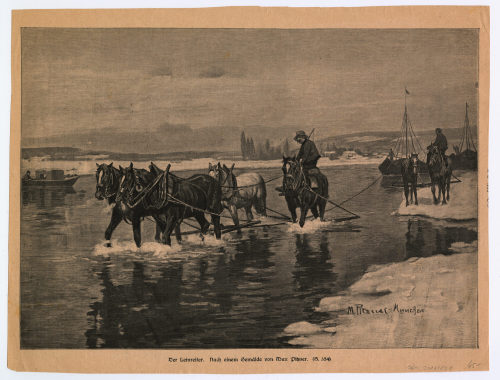Max Pitzner (Künstler*in), Der Leinreiter., um 1900