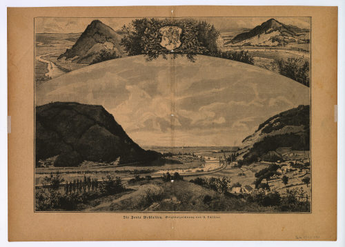 August Schlüter (Künstler*in), Die Porta Westfalica., Ende des 19. Jahrhunderts