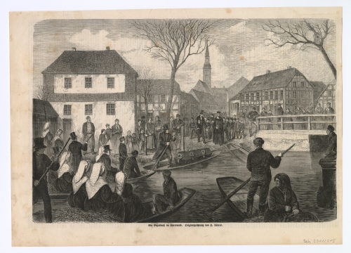 Hermann Lüders (Künstler*in), Ein Begräbnis im Spreewald., 19. Jahrhundert