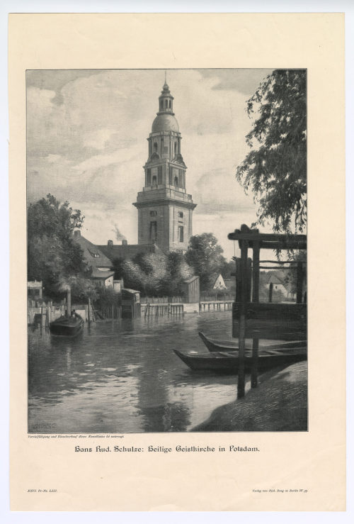 Hans Rudolf Schulze (Künstler*in), Heilige Geistkirche in Potsdam., um 1900