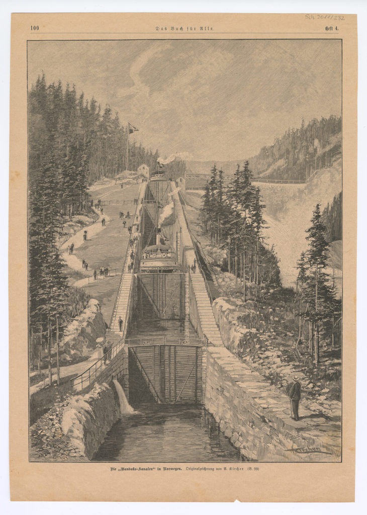 Die "Bandaks-Kanalen" in Norwegen.