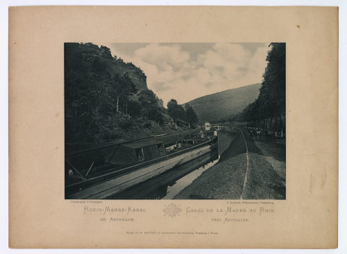 Bernhoeft (Künstler*in), RHEIN-MARNE-KANAL BEI ARZWEILER., um 1900
