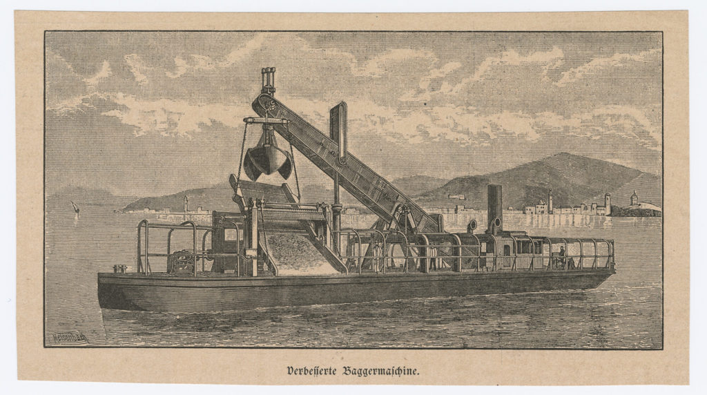 Verbesserte Baggermaschine.
