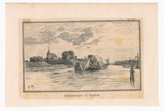 Schwimmbagger bei Sehestedt.