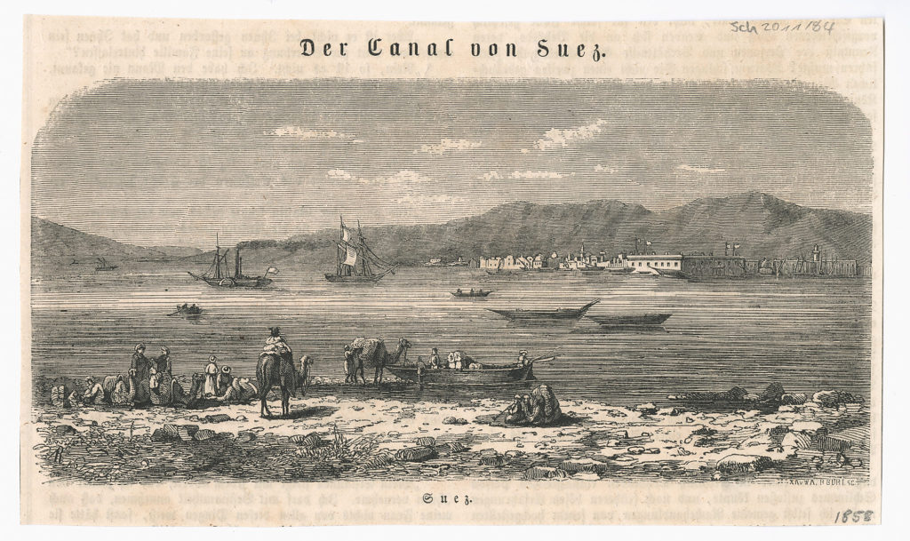 Der Kanal von Suez.