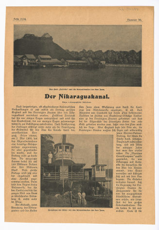 Artikel "Der Nikaraguakanal."