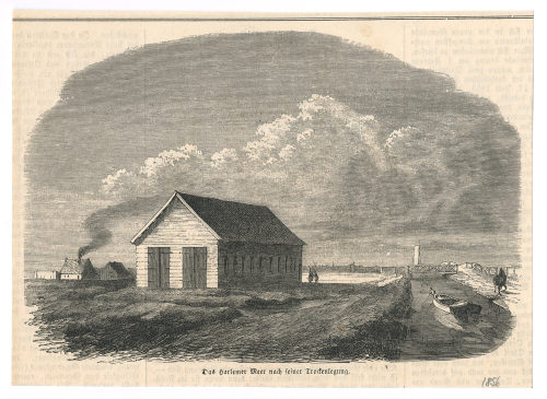 Unbekannt (Künstler*in), Das Harlemer Meer nach seiner Trockenlegeung., 1856