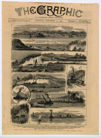 Titelblatt der Zeitschrift "The Graphic" vom 24. November 1883 zum Panamakanal