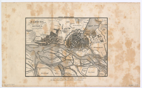 W. Herz (Lithograph*in), HAMBURG UND ALTONA., 19. Jahrhundert