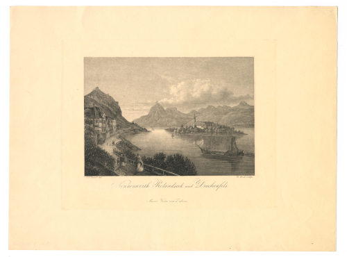 Theophil Beck (Künstler*in), Nonnenwerth, Rolandseck und Drachenfels., 19. Jahrhundert