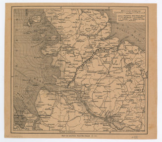 Karte des projektirten Nord-Ostsee-Kanals.