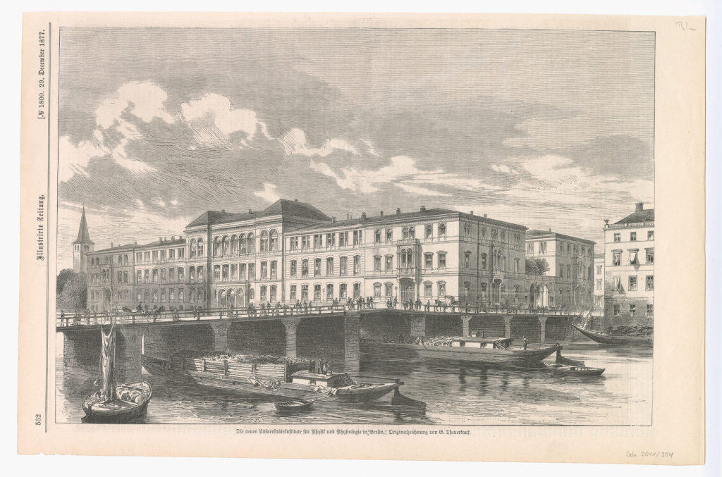 Die neuen Universitätsinstitute für Physik und Physiologie in Berlin.
